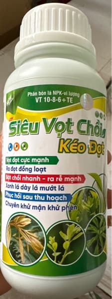 SIÊU VỌT CHỒI KÉO ĐỌT 500 ml pha 10 bình
