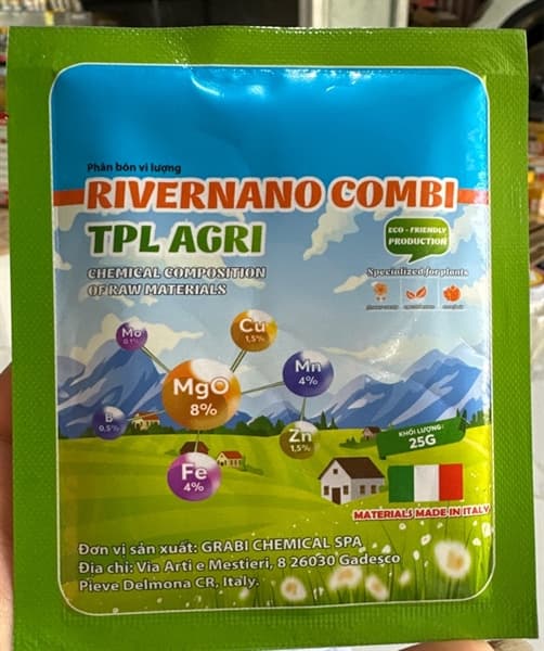 Combi italy vi lượng 25g/gói chia 10 bình 20 lít