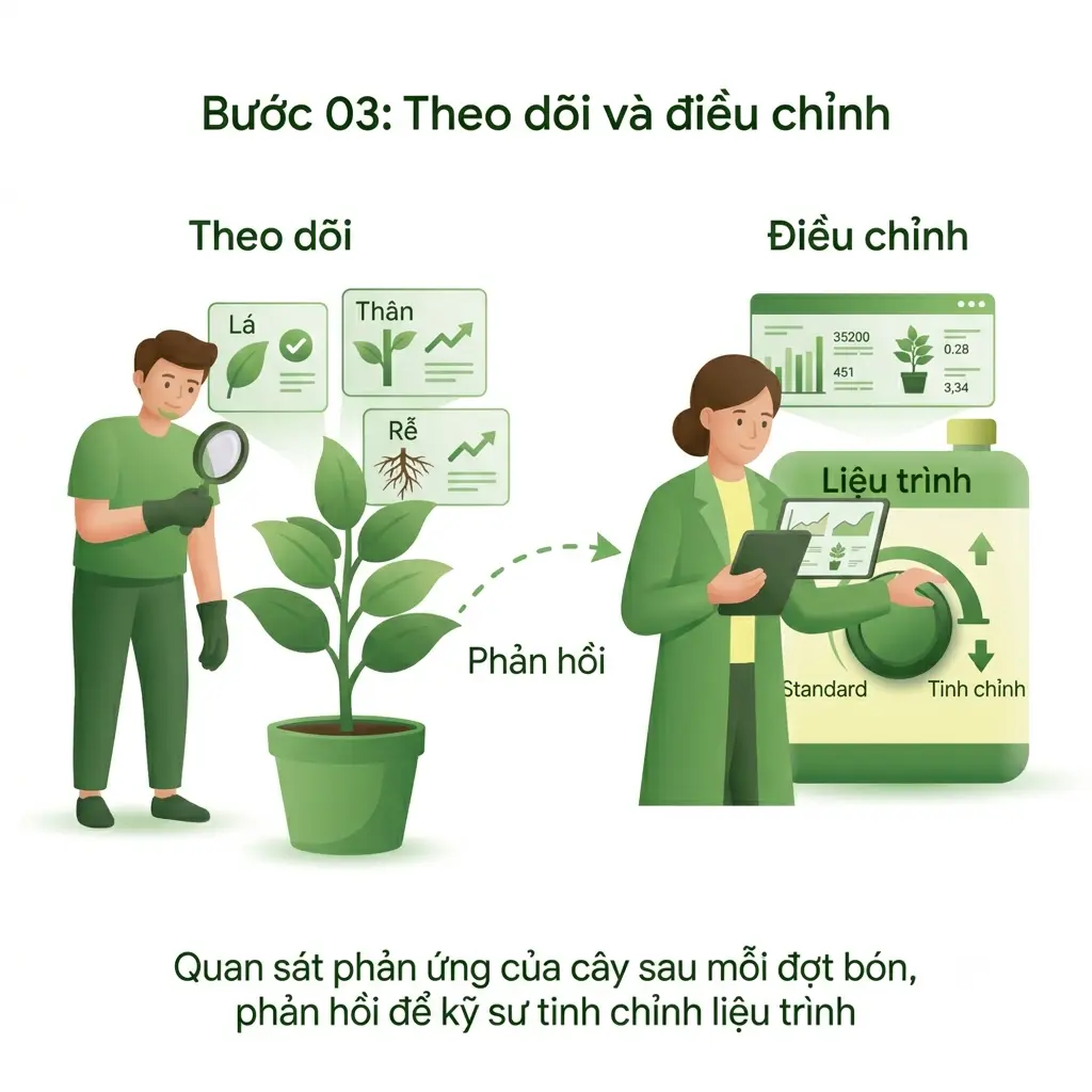 Theo dõi phản ứng và điều chỉnh